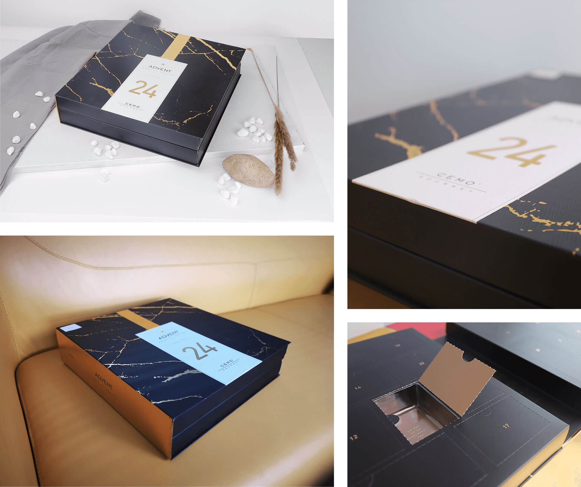 How to make the christmas calendar box have a sense of ceremony?
